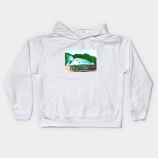 Watercolor - Reclining Buddha Kids Hoodie